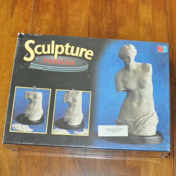 New Sealed La Venus De Milo Puzzle Sculpture 190+ Pieces MB Milton Bradley - Picture 1 of 12